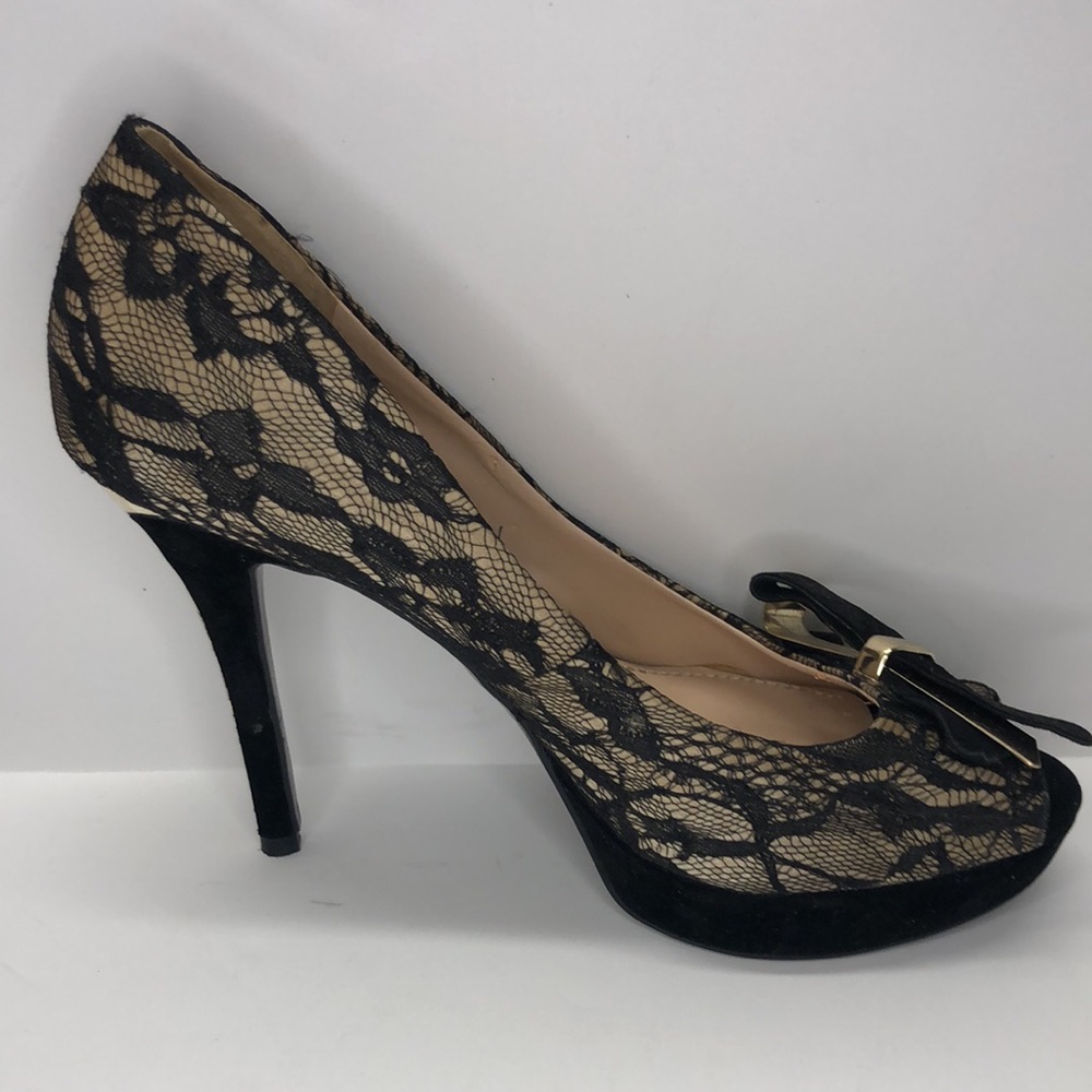 Guess Platform Stilettos Open Toe Size 9m Black &… - image 6